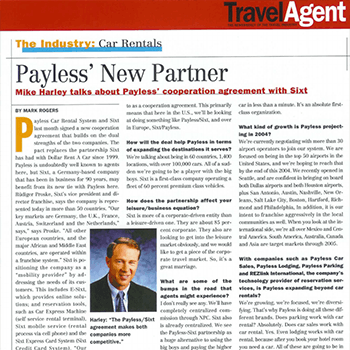 Press Release Payless-Sixt Cooperative Agreement